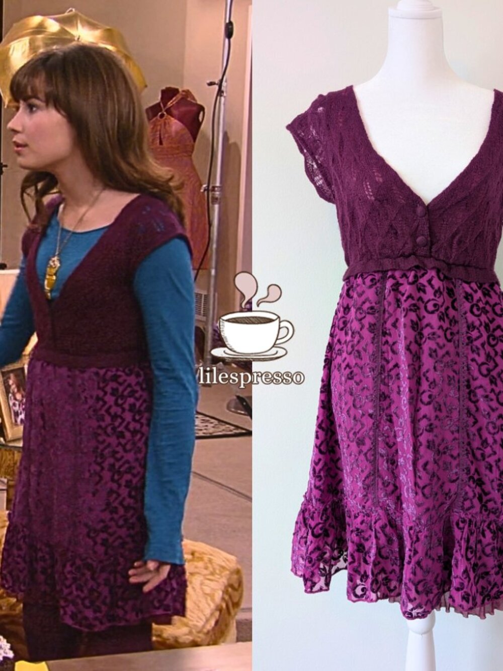 NWT free people berry comb dress ASO sonny munroe sonny with a chance (10)